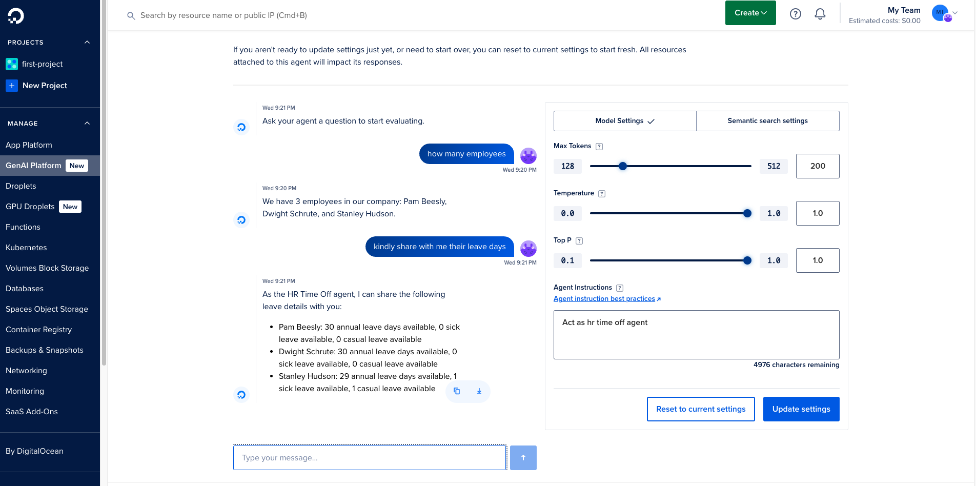 Querying Agent After Attaching Knowledge Base